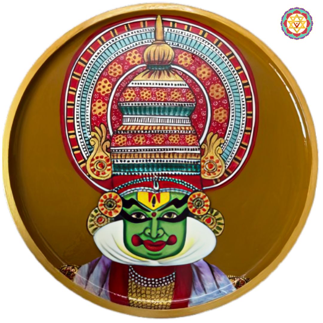hand painted wooden decorative items kathakali wall decor