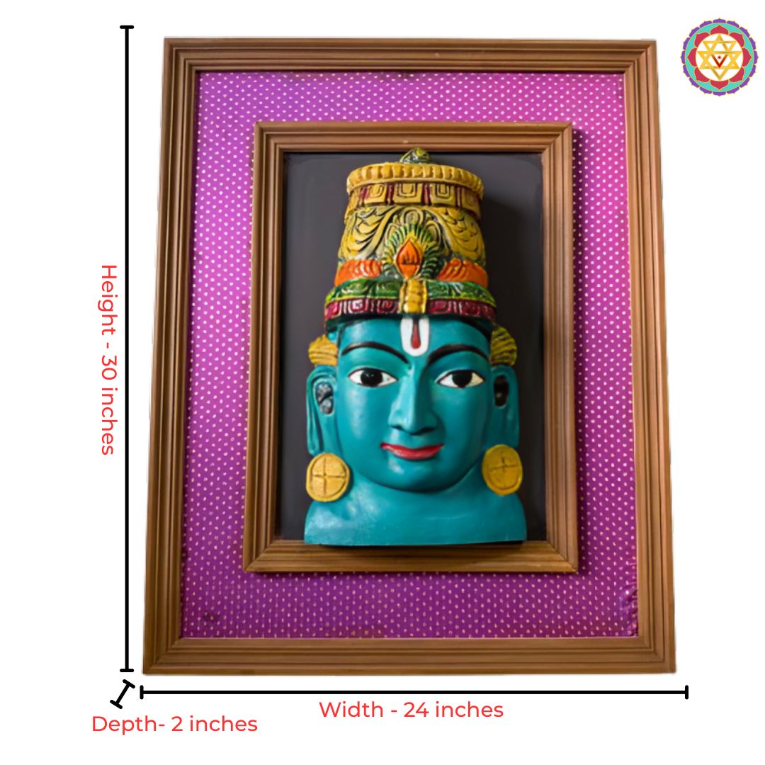 lakshmi face wall decor decorative wooden panel