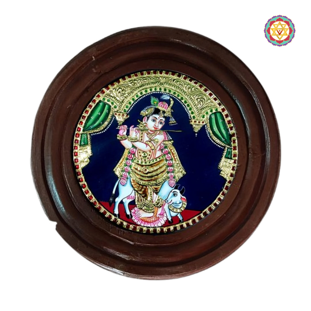 Decorative Tanjore Painting for Pooja Room Lord Vishnu Dasavatar