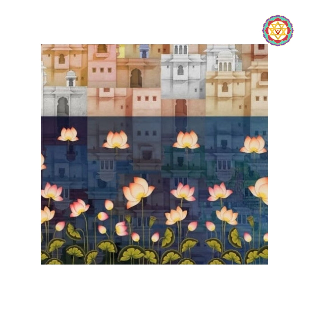 Handmade Shrinathji Nathdwara Bhavan Pichwai artwork