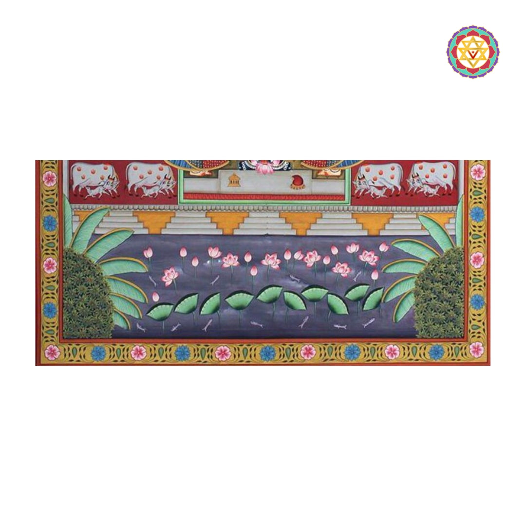 Nathdwara style Shrinathji Pichwai devotional wall decor