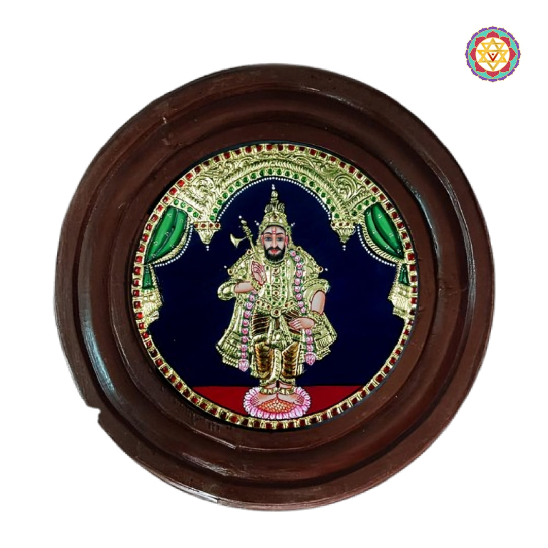 22-Carat Gold Foil Tanjore Painting Lord Vishnu Dasavatar
