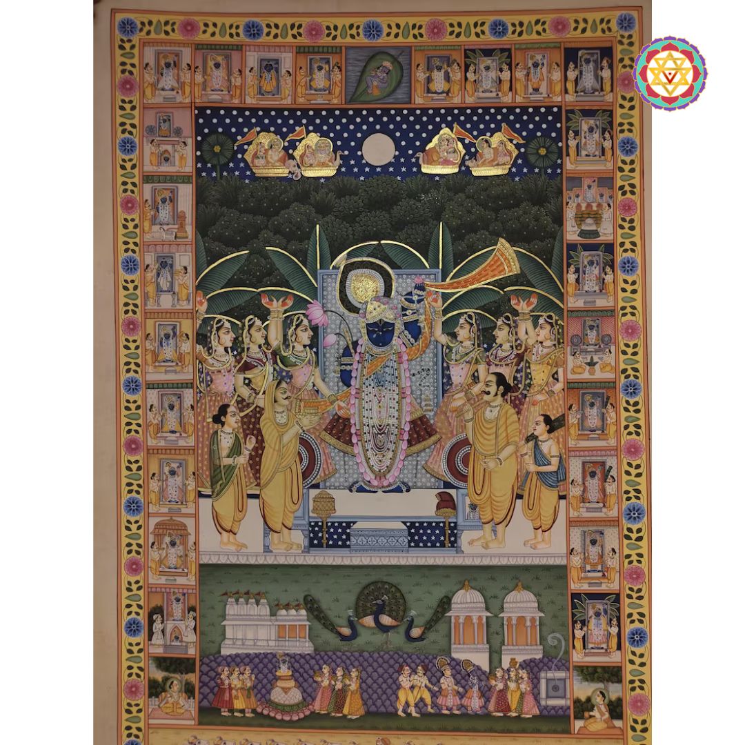 pichwai art shrinathji rajbhog indian home decor