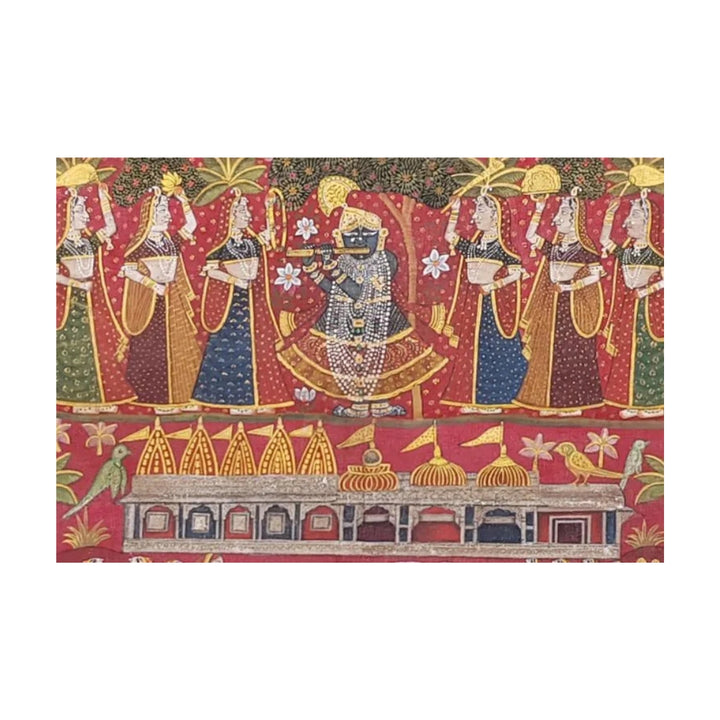 Traditional Nathdwara style Shrinathji painting with intricate devotional detailing