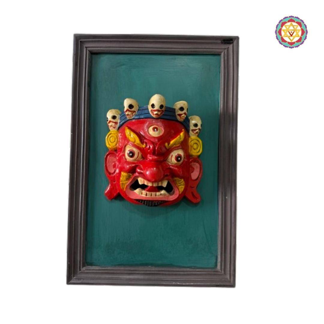sacred bhairava wall mask for entrance décor