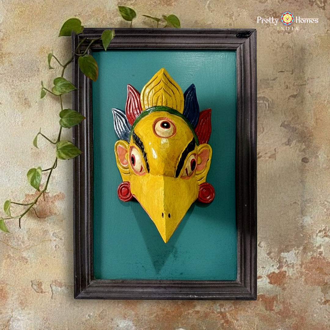 sacred garuda wall mask indian home décor