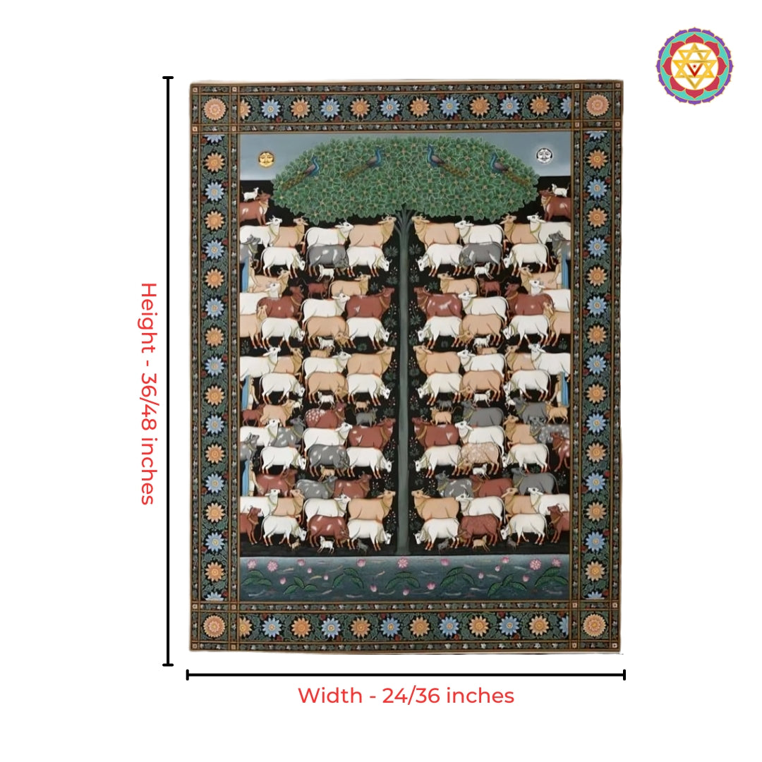 Close-up detailing of decorative set with fine handcrafted traditional motifs
