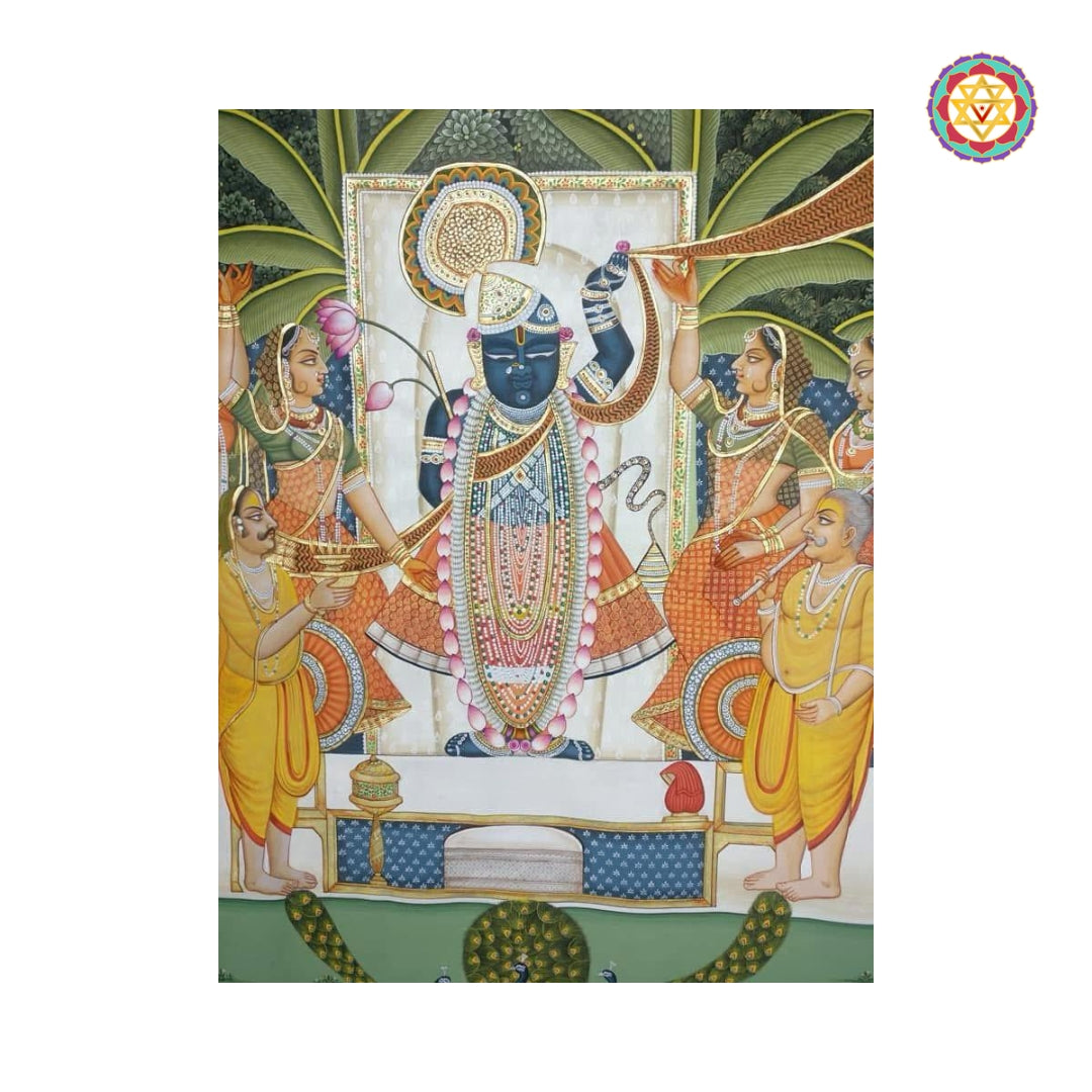 Shrinathji Pichwai painting for Indian home decor