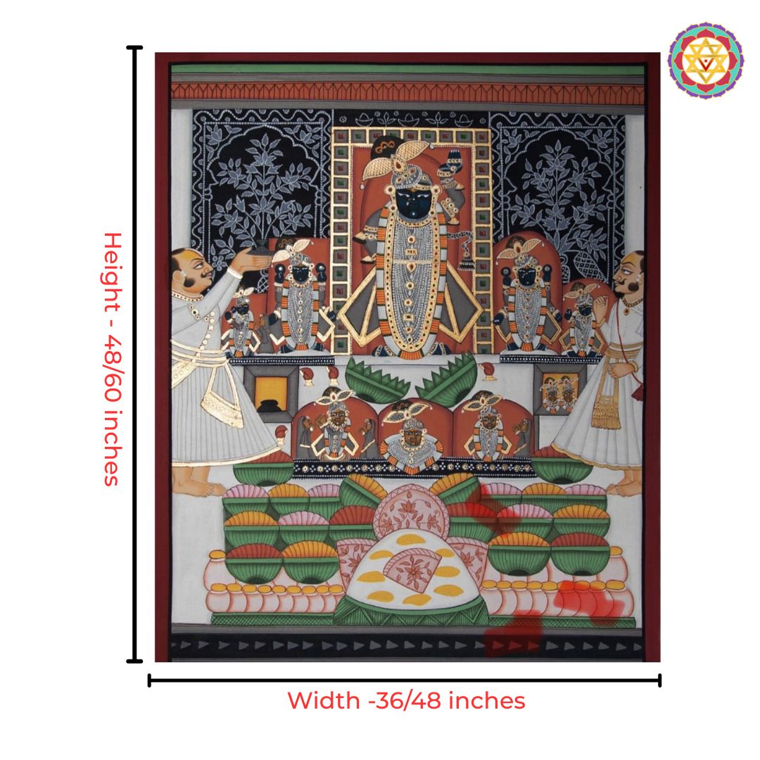 shrinathji pichwai painting temple ritual art
