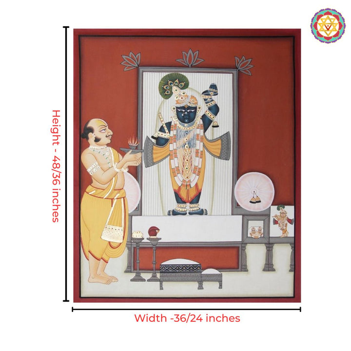shrinathji pichwai painting devotional artwork