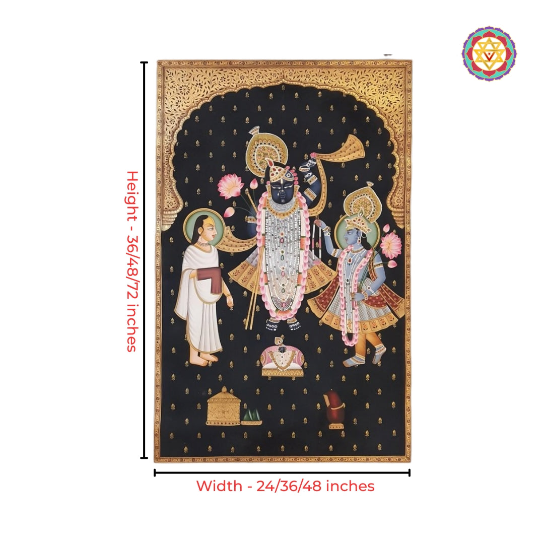 Premium cotton cloth Pichwai for temple décor