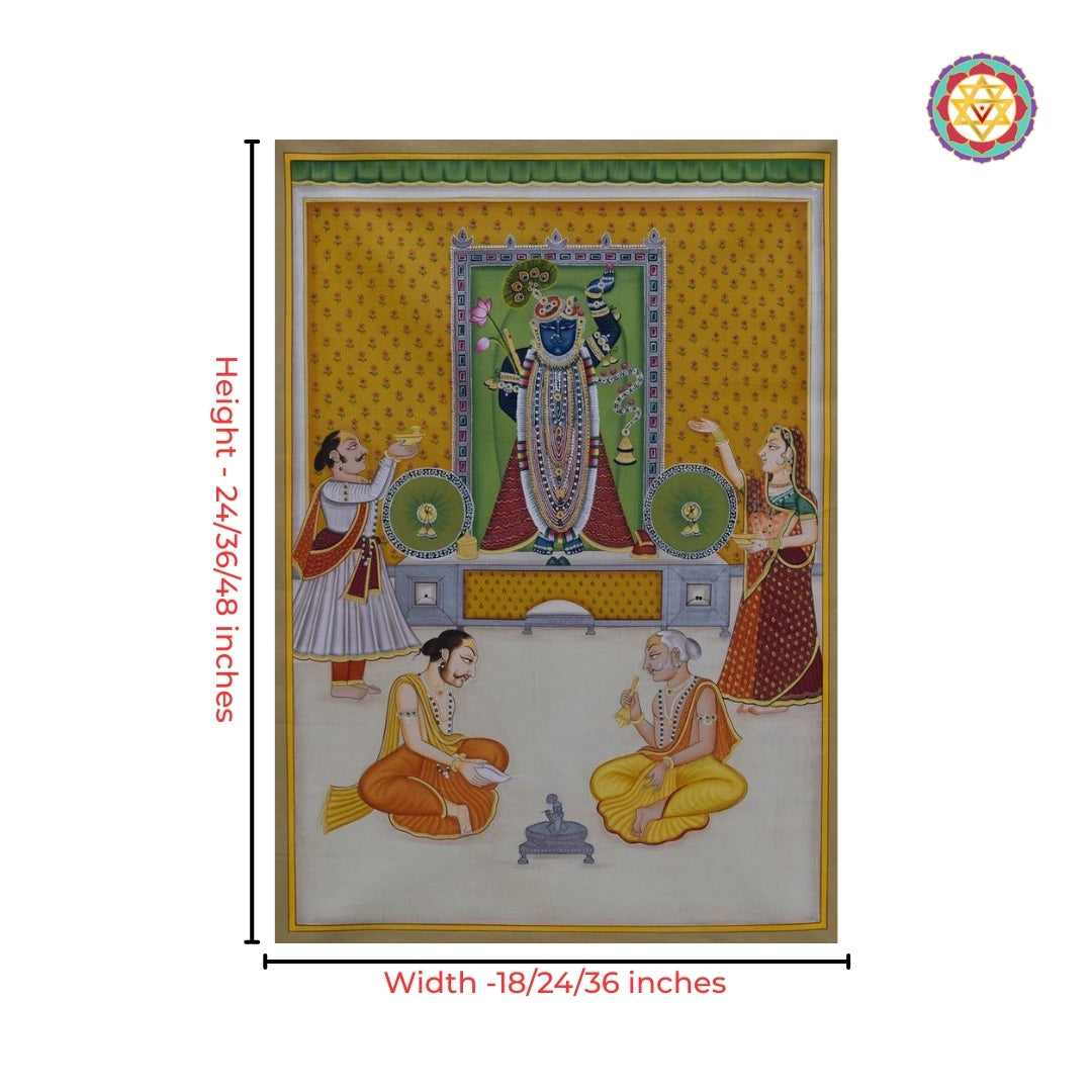 Shrinathji Pichwai painting for sacred wall decor