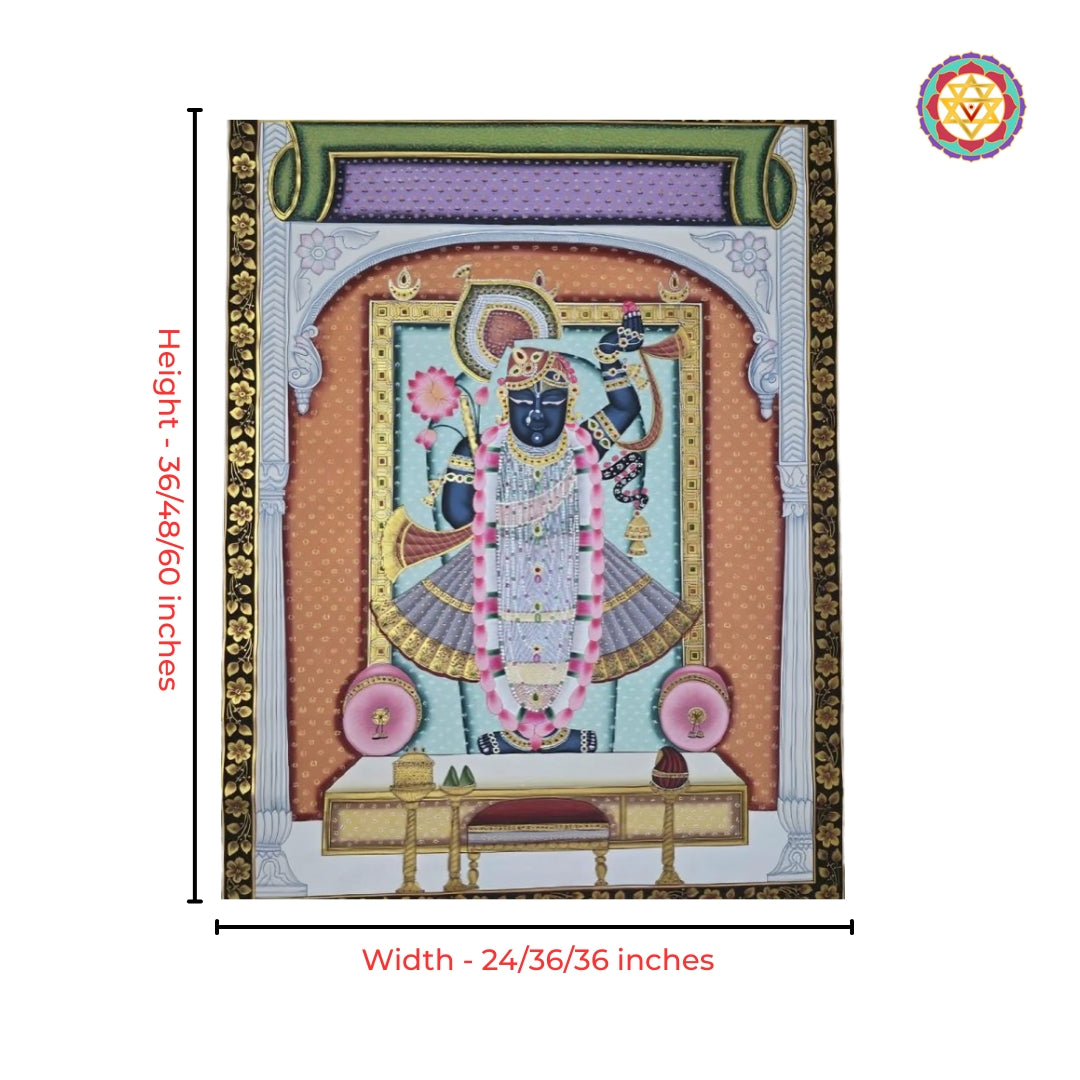 Shrinathji Pichwai painting for Indian home and pooja room