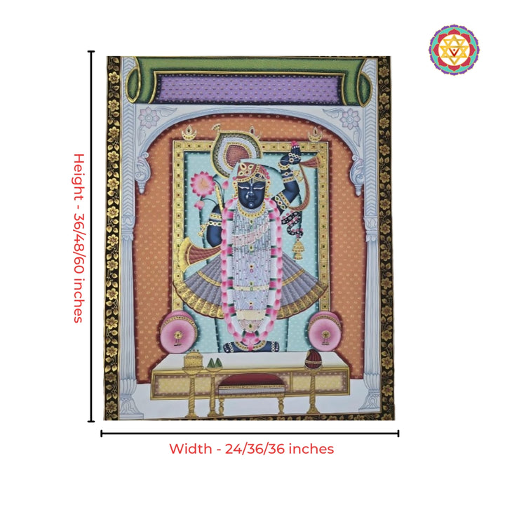 Shrinathji Pichwai painting for Indian home and pooja room