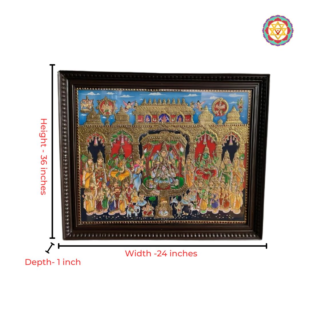 handpainted spiritual god idols gold artwork