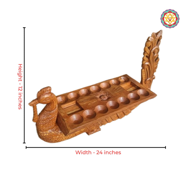 Teak wood traditional Pallangudi game decor