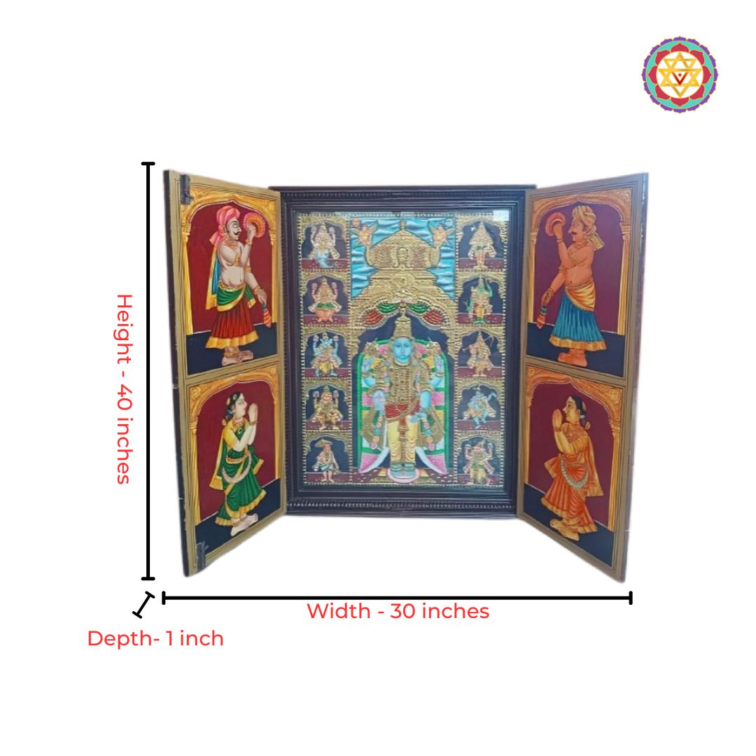 balaji god idols traditional tanjore artwork wirth sizes