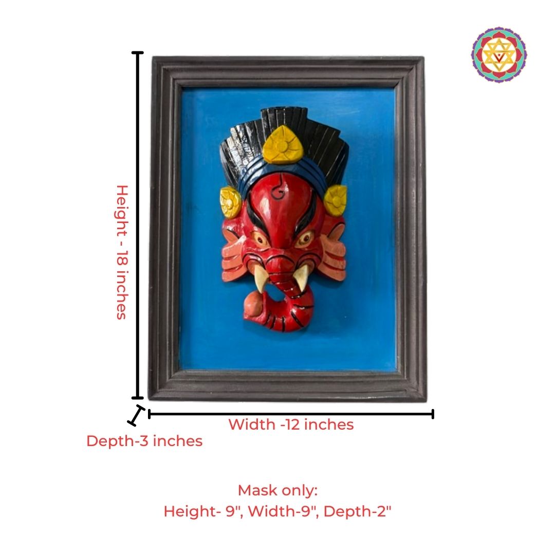 traditional ganesha wall mask indian home décor