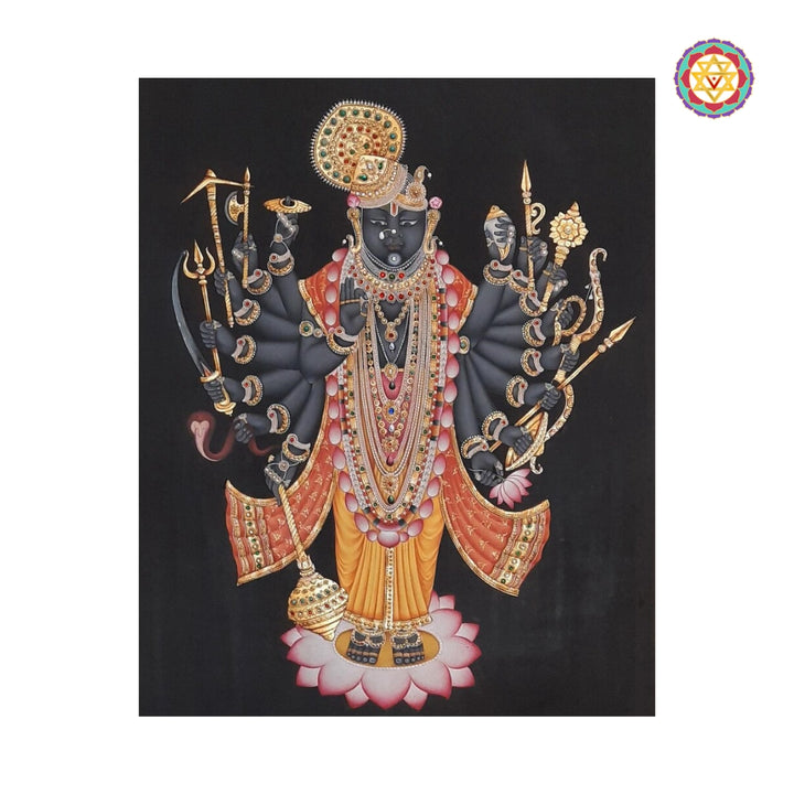 Traditional Nathdwara Pichwai Painting Cotton Cloth
