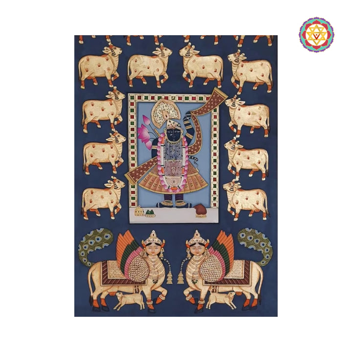 Traditional Nathdwara Pichwai Painting Cotton Cloth