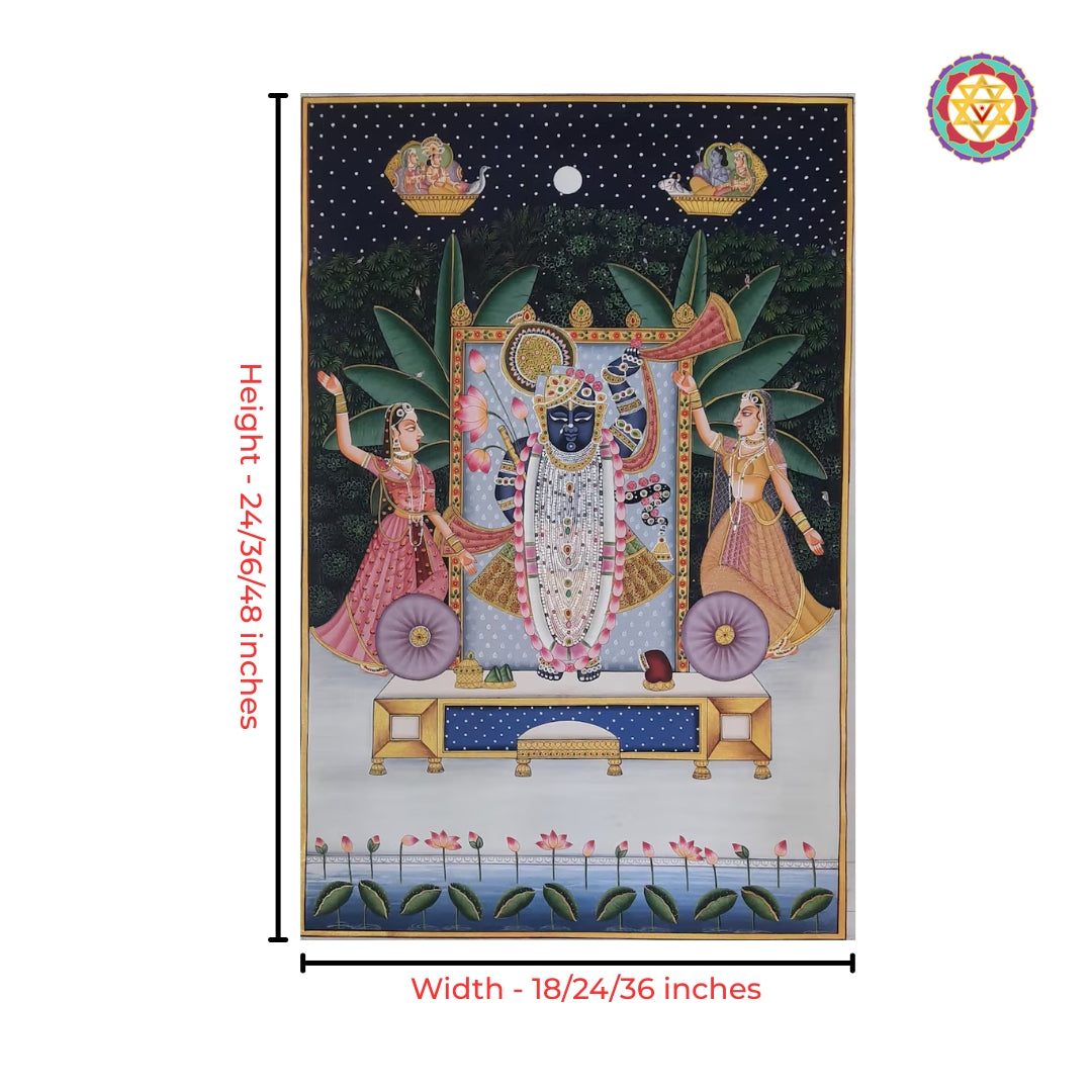 Traditional Nathdwara Pichwai Painting Cotton Cloth