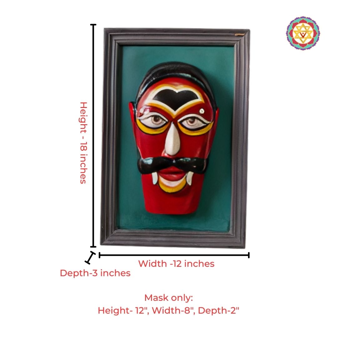 traditional kerala theyyam mask for home décor