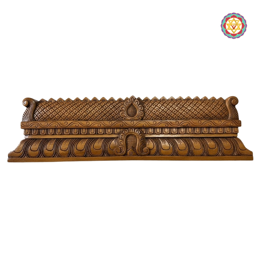 vagai wood temple gopuram wall art carving