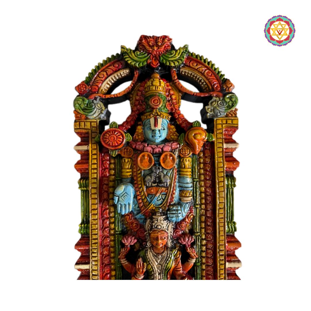wooden venkateswara lakshmi god idol for pooja room