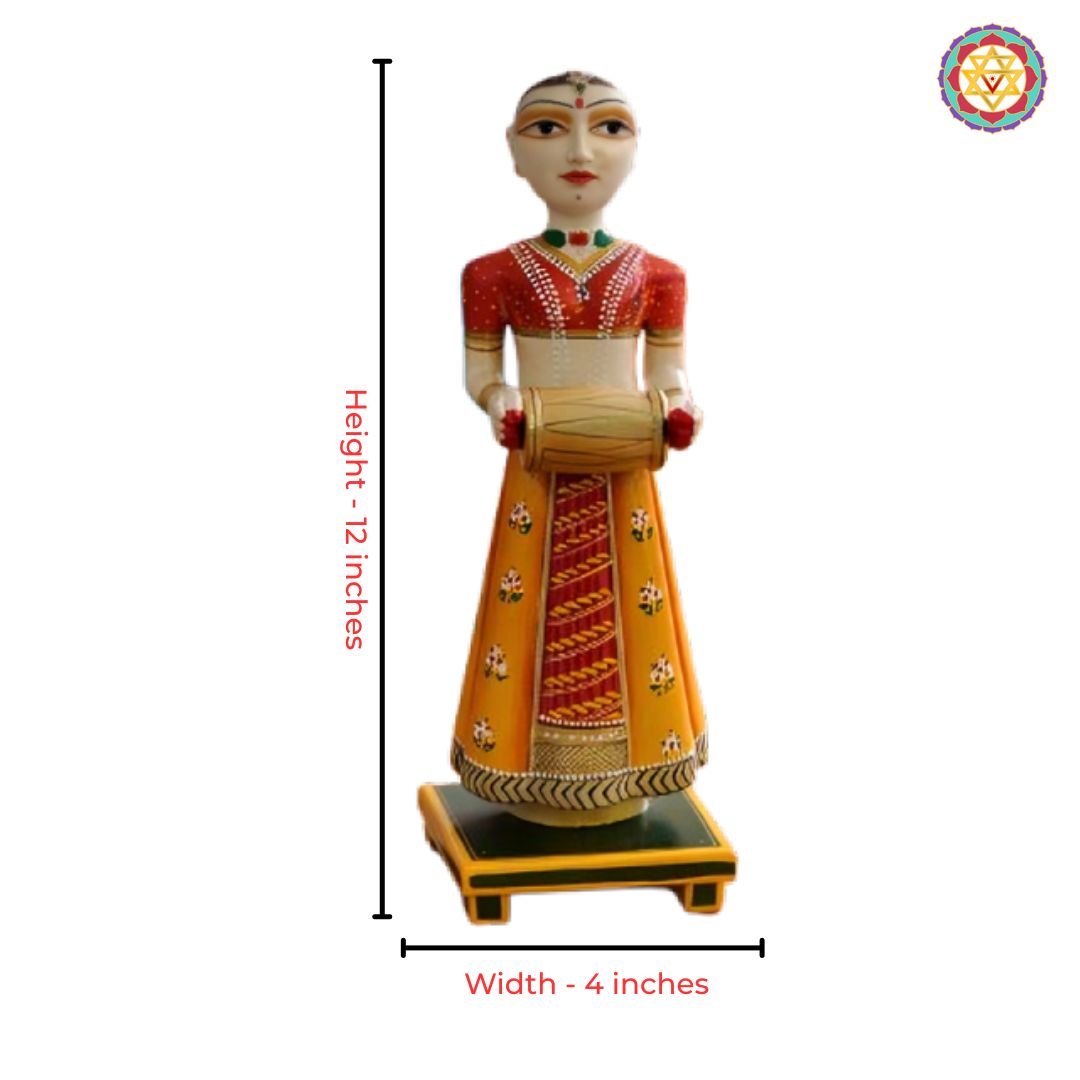 wooden decorative items gangaur dolls festive decor