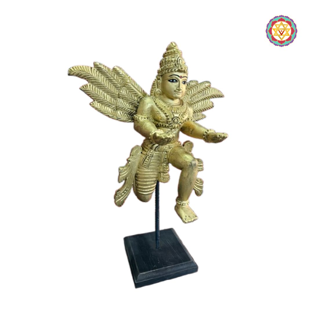 garuda on stand wooden handcrafted sculpture