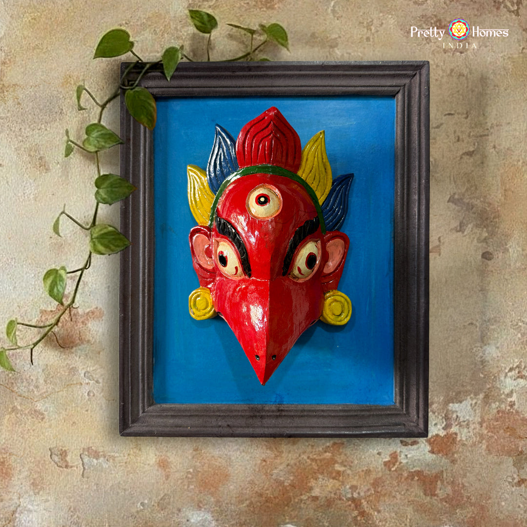 wooden garuda wall art handcrafted décor